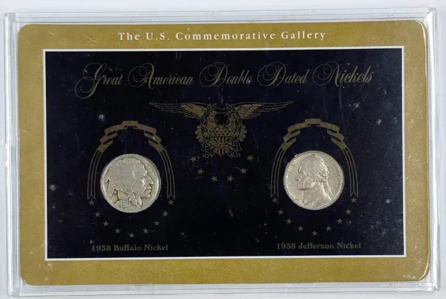 US Commemorative Gallery Great American Double Dated Nickel Set - 2