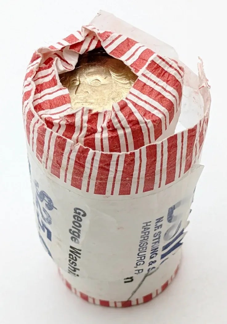 Roll of 25- Uncirculated George Washington Dollar Coins - 2