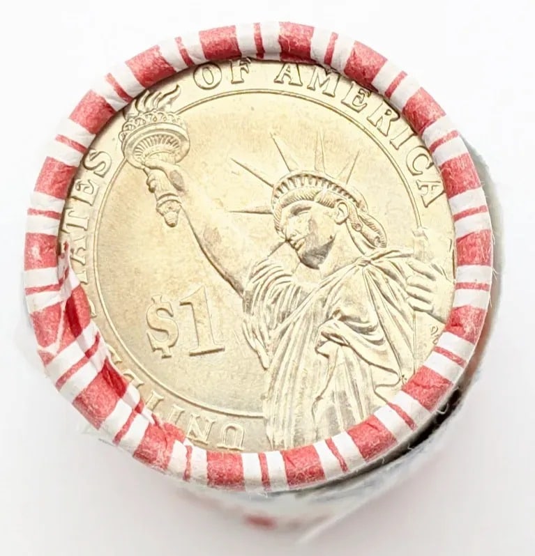 Roll of 25- Uncirculated George Washington Dollar Coins - 3