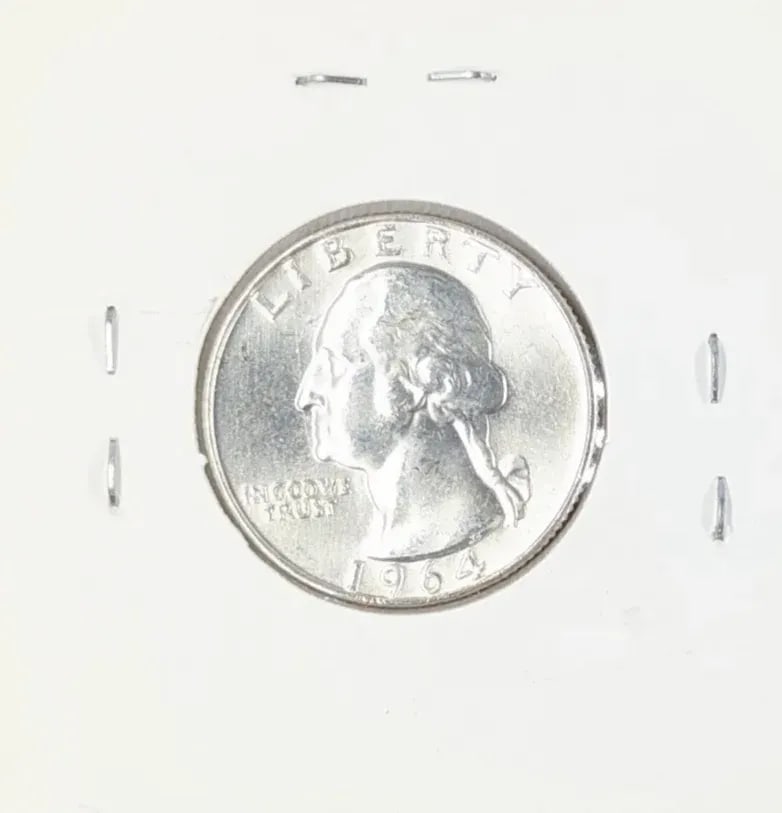 1964 Uncirculated Silver Washington Quarter (1 of 2)