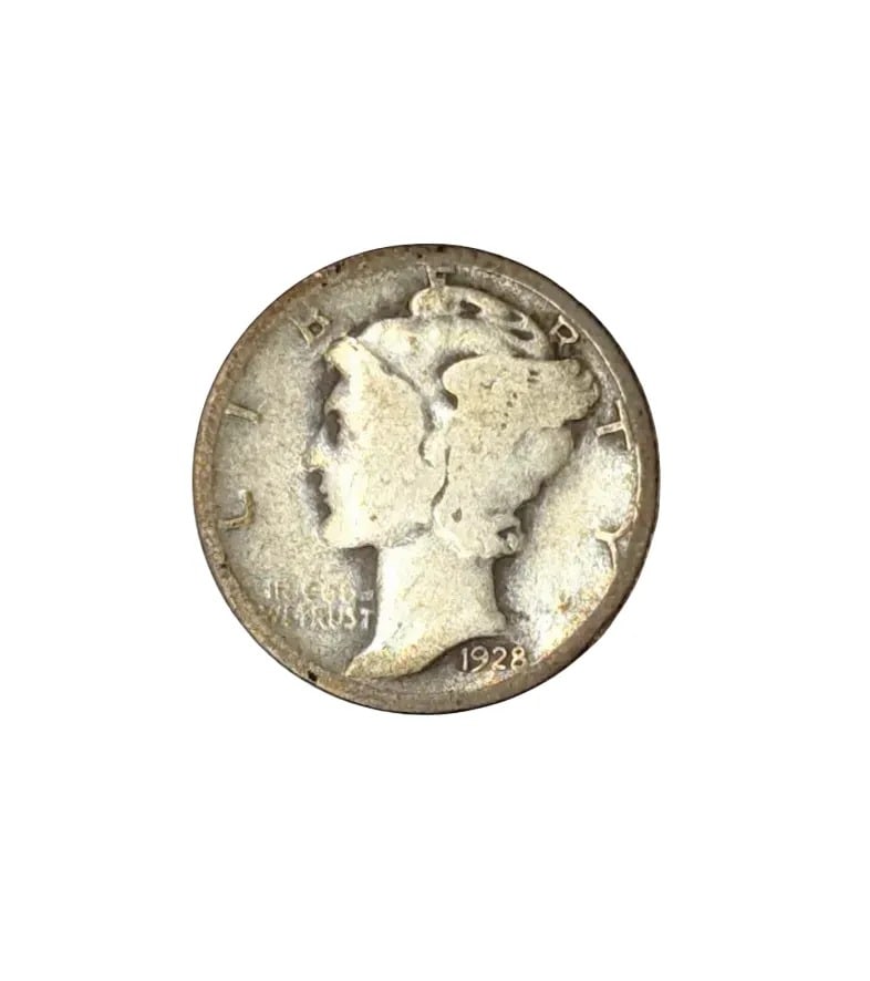 1928 Silver Mercury Dime: _