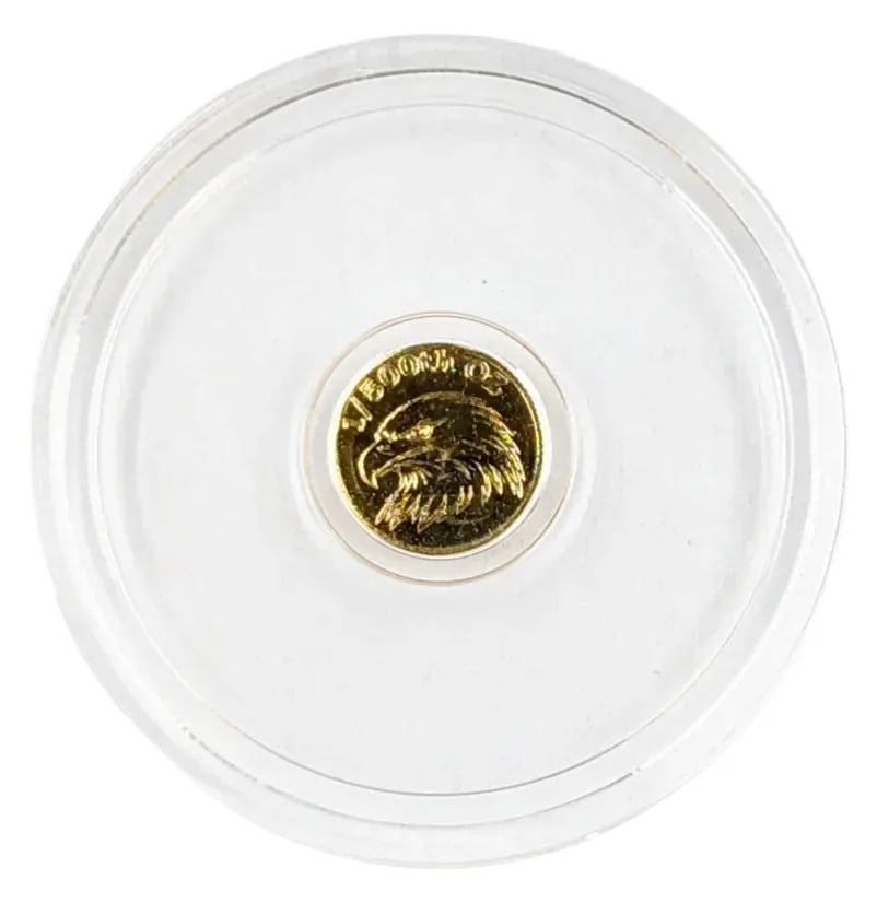 1/500th oz .999 Fine Gold Round- USA Eagle: _