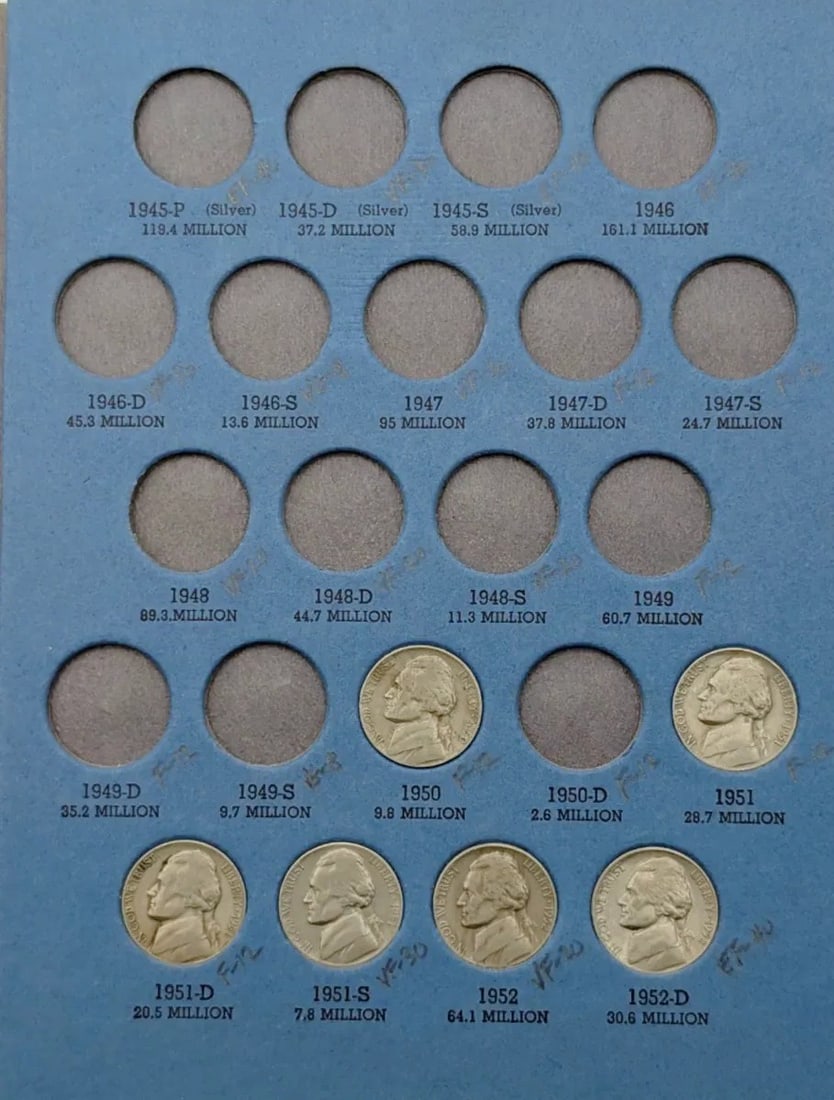 Whitman Jefferson Nickels Coin Album - 3