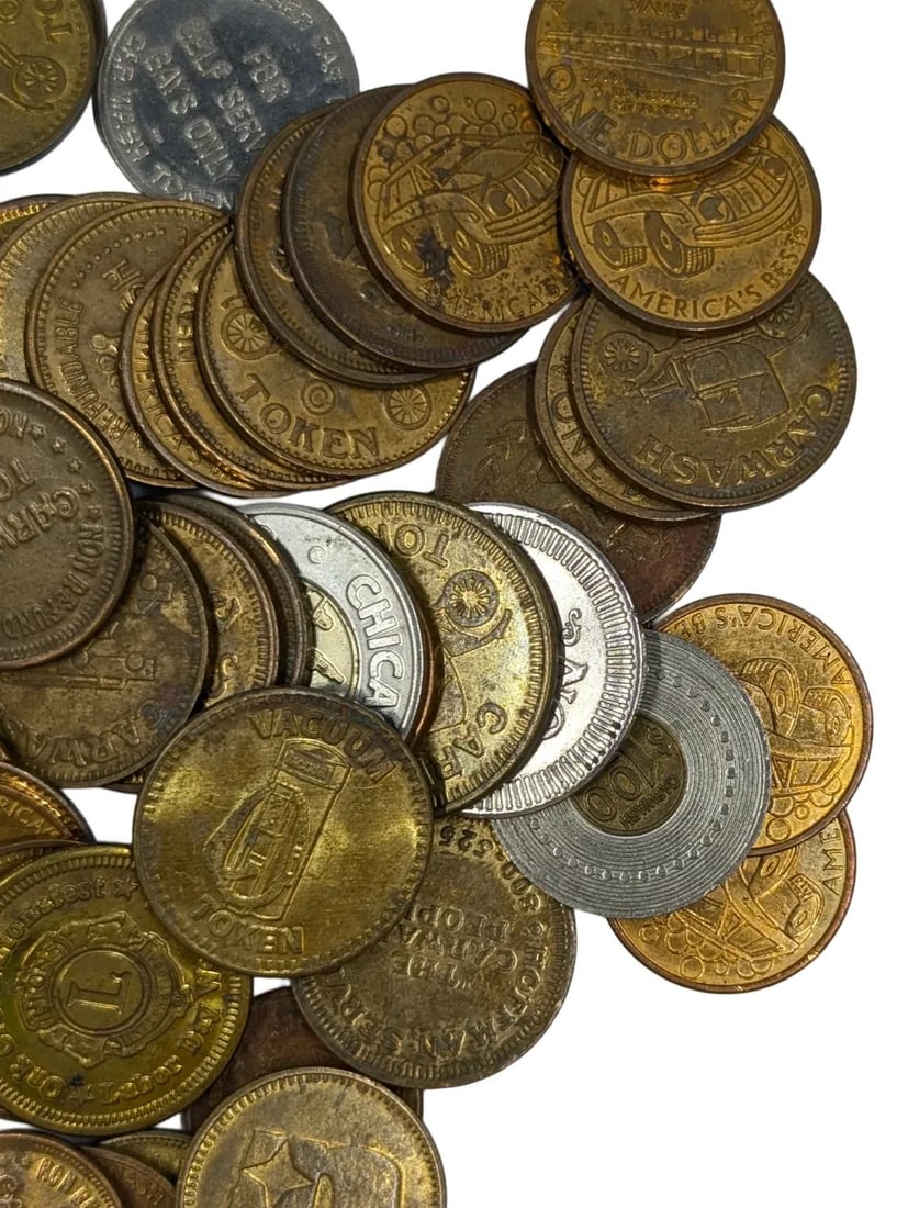 Large Lot of Vintage Gaming/Car Wash Tokens - 3