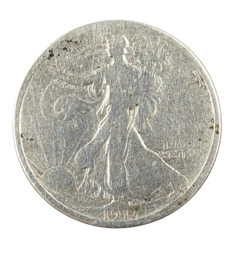 1917-S Silver Walking Liberty Half Dollar: _