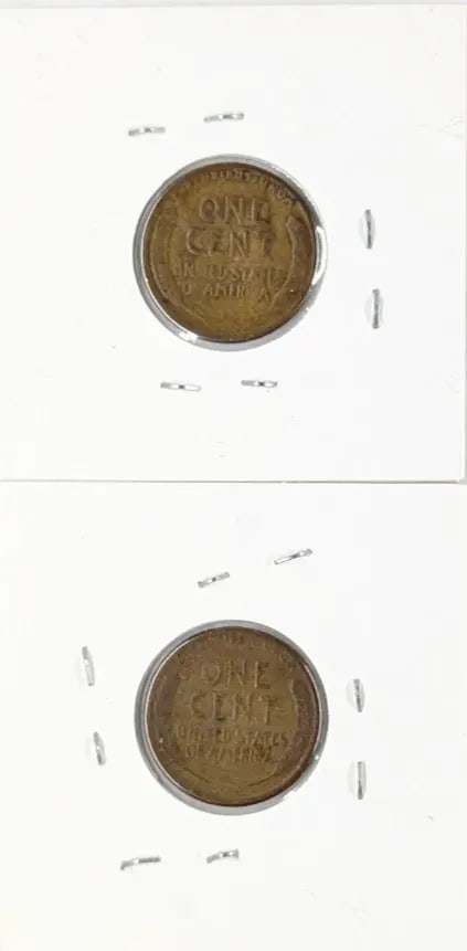 Lot of 2 Wheat Cents- 1924-S, 1925-S - 2