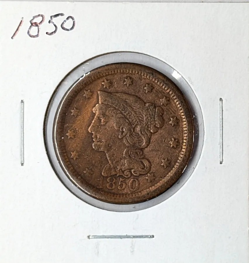 1850 Large Cent: _
