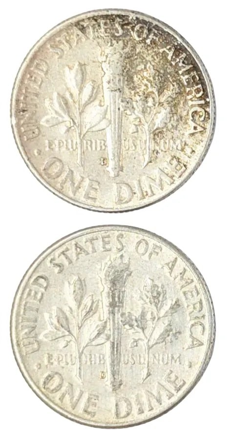 Lot of 2 Silver Roosevelt Dimes - Both 1964 - 2