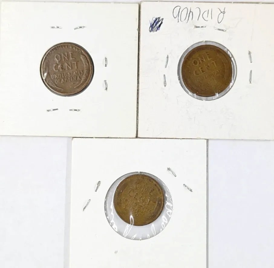 Lot of 3 Wheat Cents- 1918 D/P/S - 2