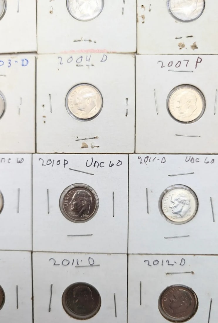 Lot of 23 Proof/Uncirculated Roosevelt Dimes- 1977-2012 - 3