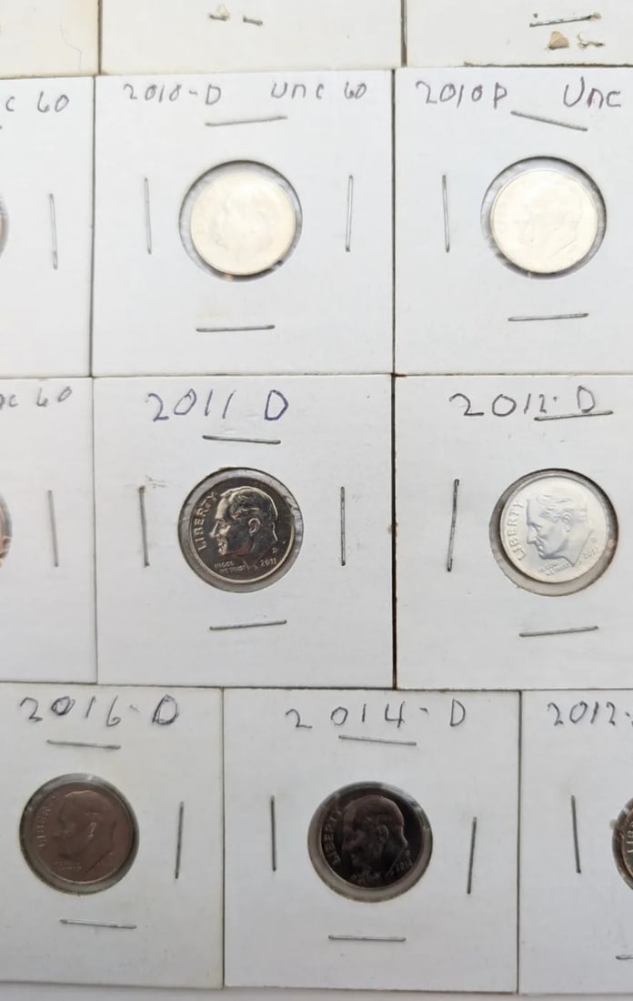 Lot of 23 Proof/Uncirculated Roosevelt Dimes- 1977-2012 - 4
