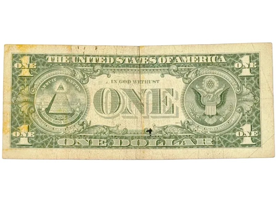 1957 A $1 Note - Silver Certificates- RARE- 5 Consecutive 4's - 2
