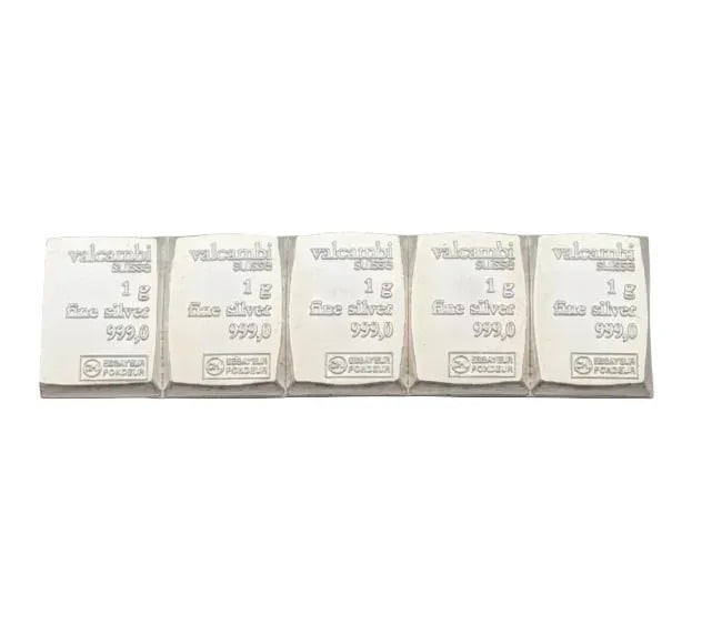 5 Grams .999 Fine Silver- Valcambi: _