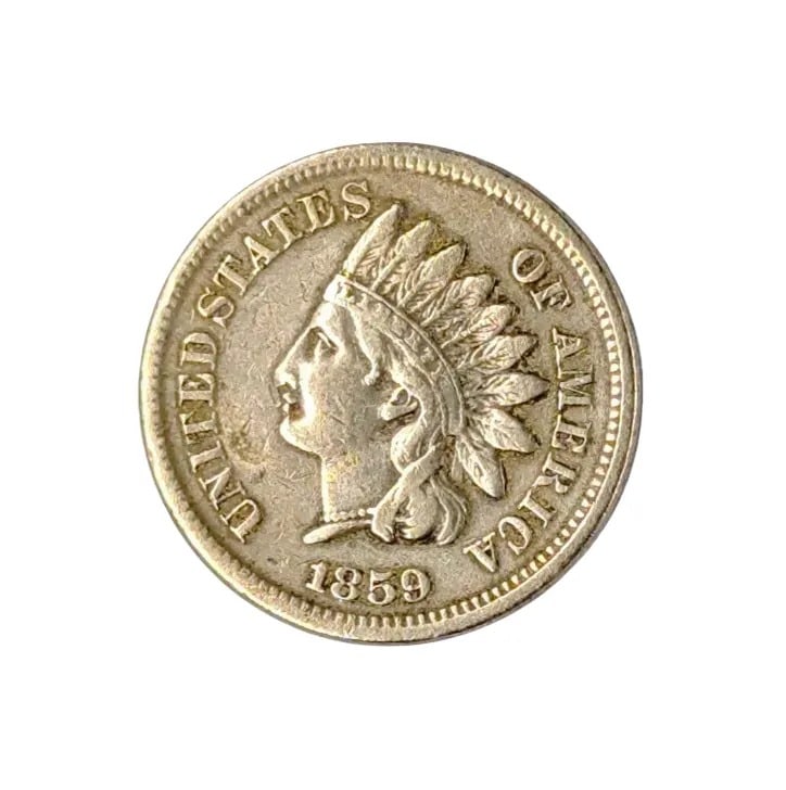 FEATURE - 1859 Indian Head Cent- First Year of Issue, Full Liberty!: FEATURE