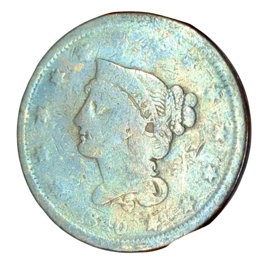 1840 Large Cent- Beautifully Toned - 3