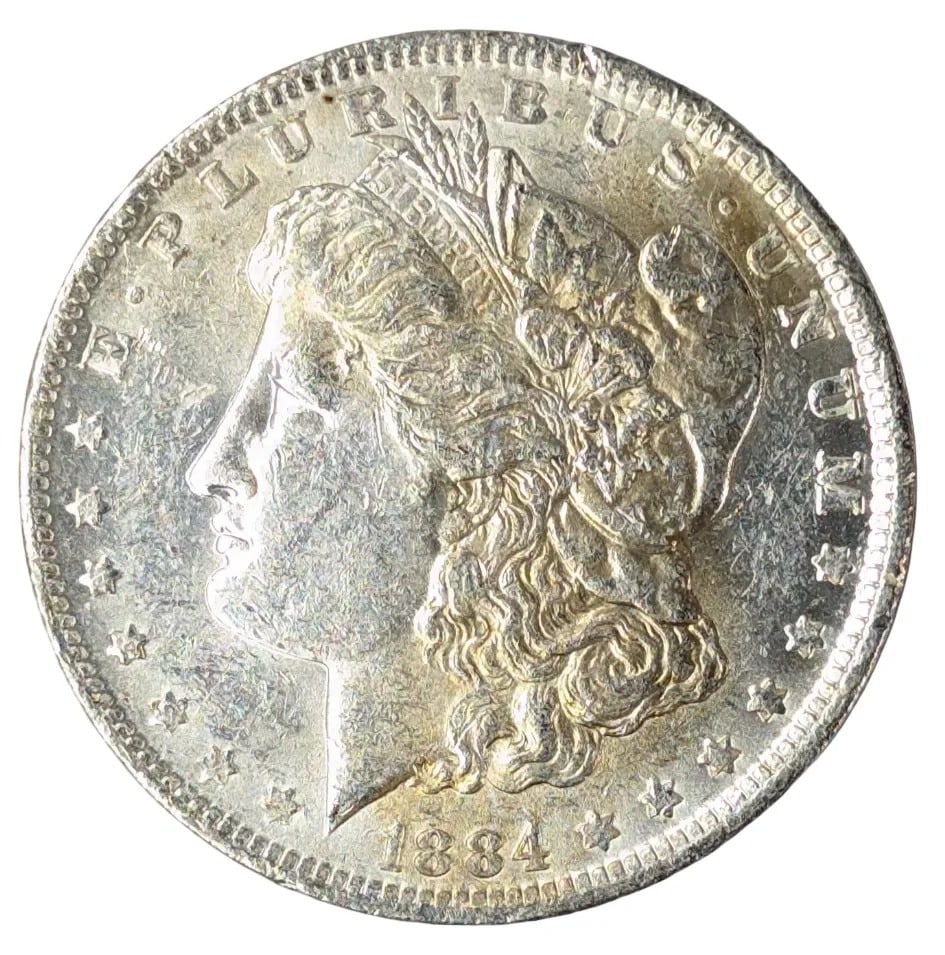 1884-O Morgan Silver Dollar- Toned: _