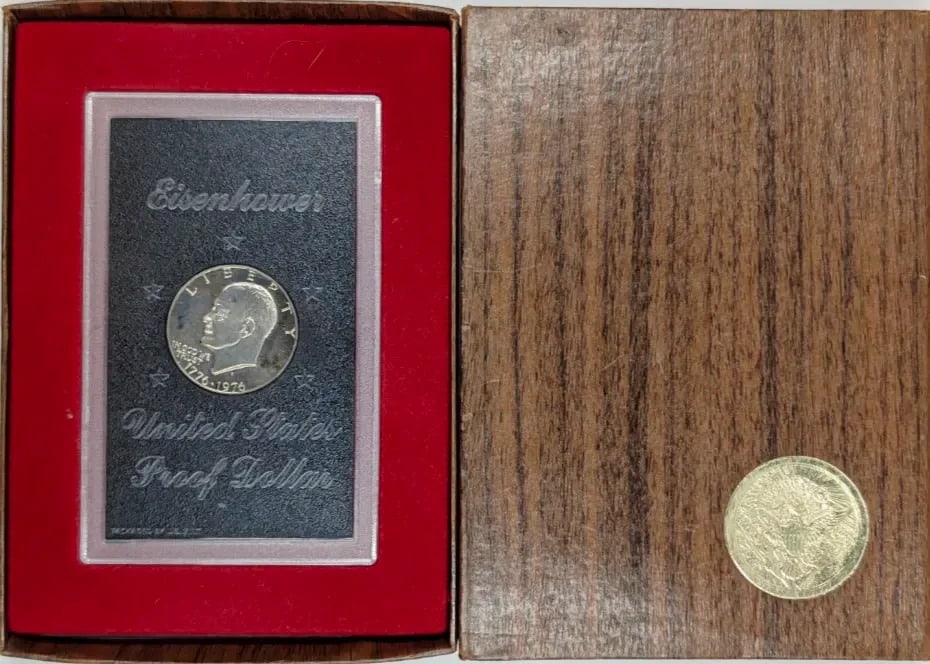 1976-S Eisenhower " Ike" Proof Silver Dollar (1 of 3)