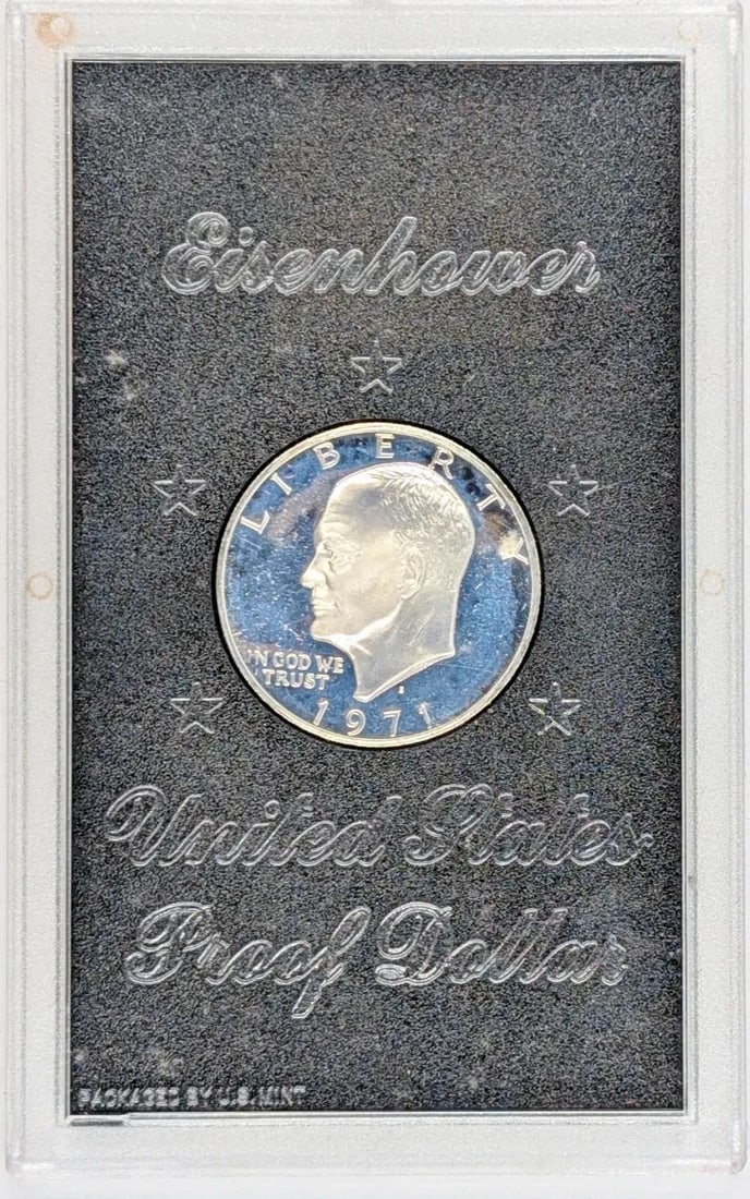 1971-S Eisenhower " Ike" Proof Silver Dollar - 2