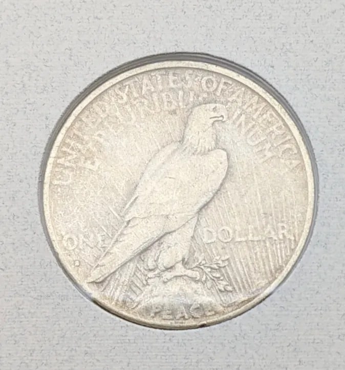 1934-S Silver Peace Dollar and Stamp Collection- KEY Date - 3