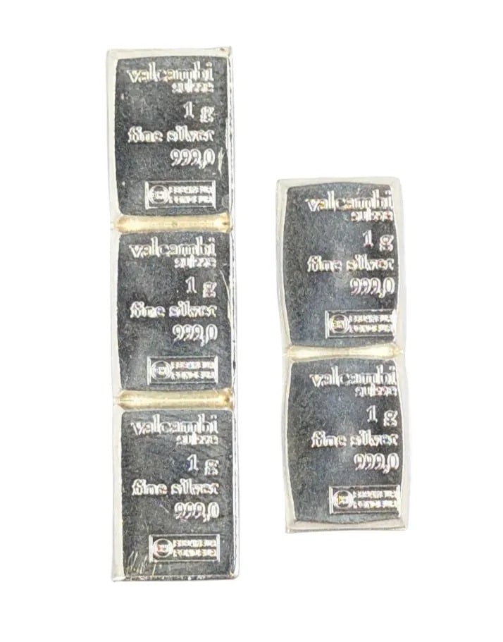 5 Grams .999 Fine Silver- Valcambi: _