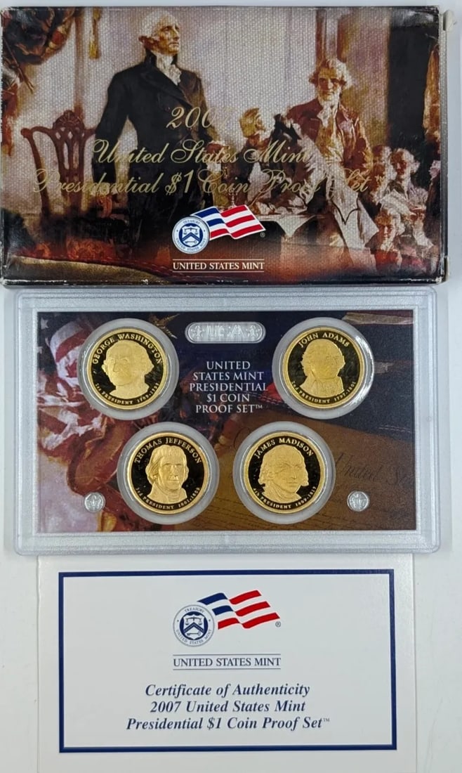 2007 US Mint Presidential Dollar Coin Proof Set (1 of 2)