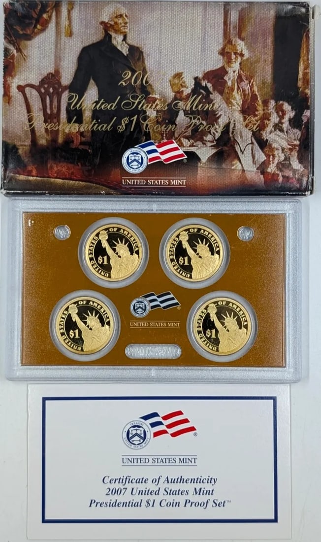 2007 US Mint Presidential Dollar Coin Proof Set - 2