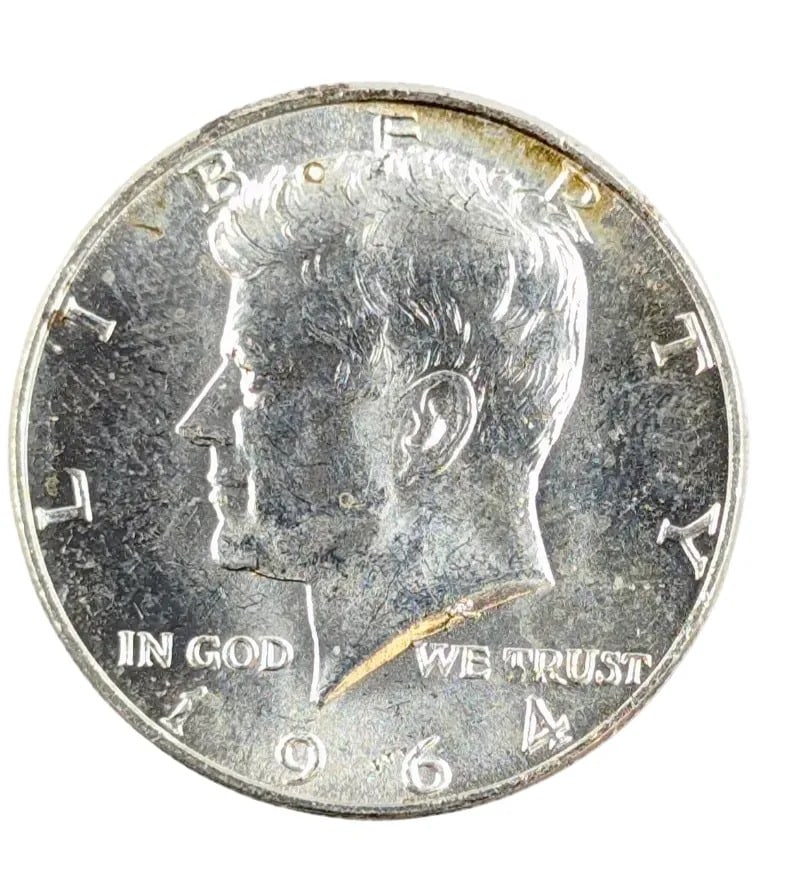 1964 Uncirculated Silver John F Kennedy Half Dollar: _
