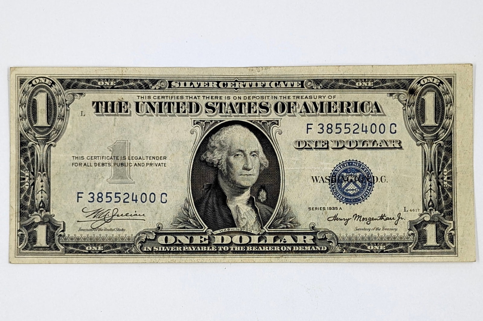 1935 A Series $1 Note - Silver Certificate (1 of 2)