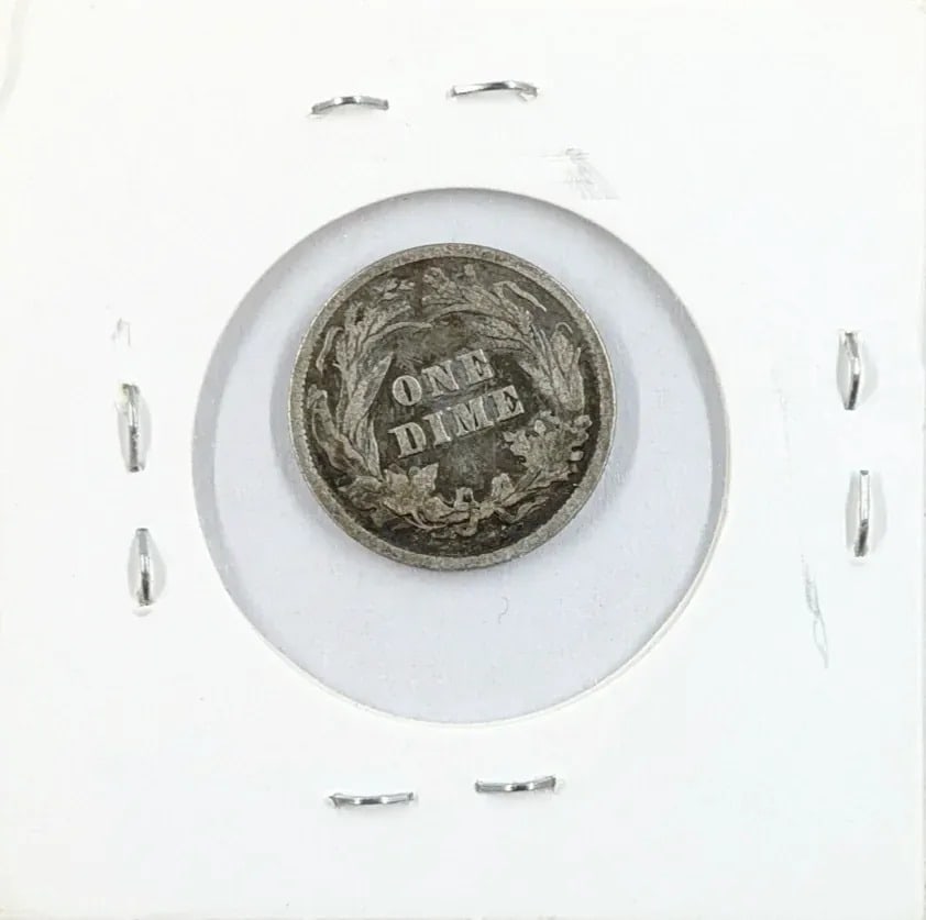 1892 Silver Barber Dime-First Year of Issue - 2