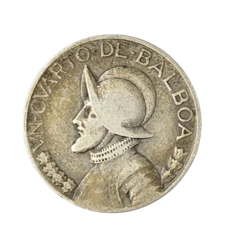1930 Silver 1/4 Balboa: 90% Silver