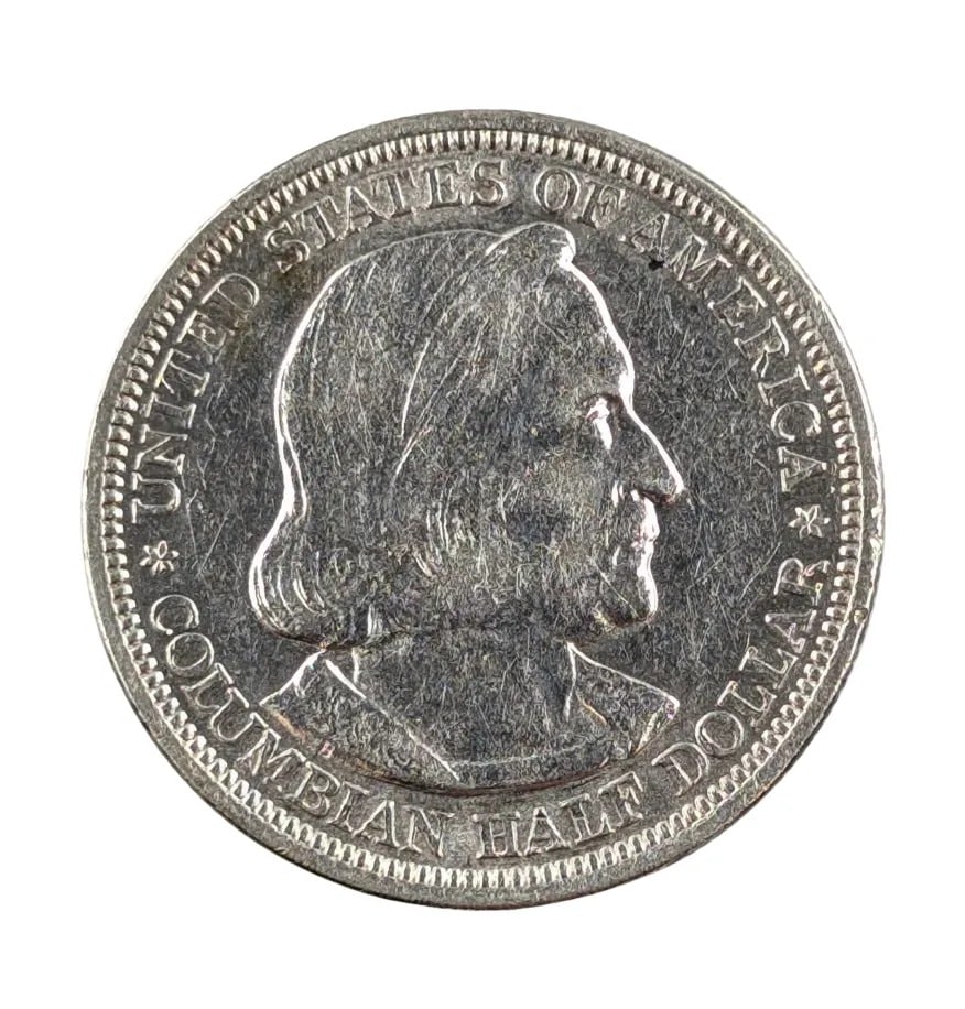 1893 Uncirculated Silver Columbian Half Dollar (1 of 2)