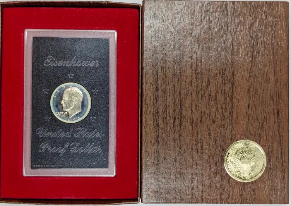 1974-S Eisenhower " Ike" Proof Silver Dollar (1 of 3)