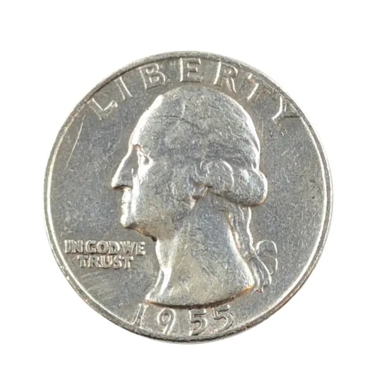 1955 Silver Washington Quarter: _