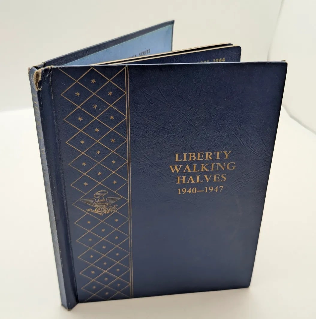 Empty Whitman Liberty Walking Halves Coin Album: _