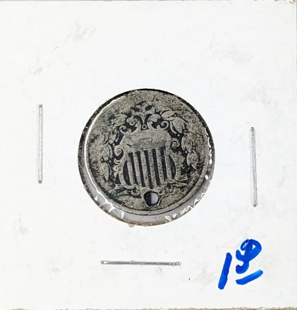Dateless Shield Nickel: Has Hole