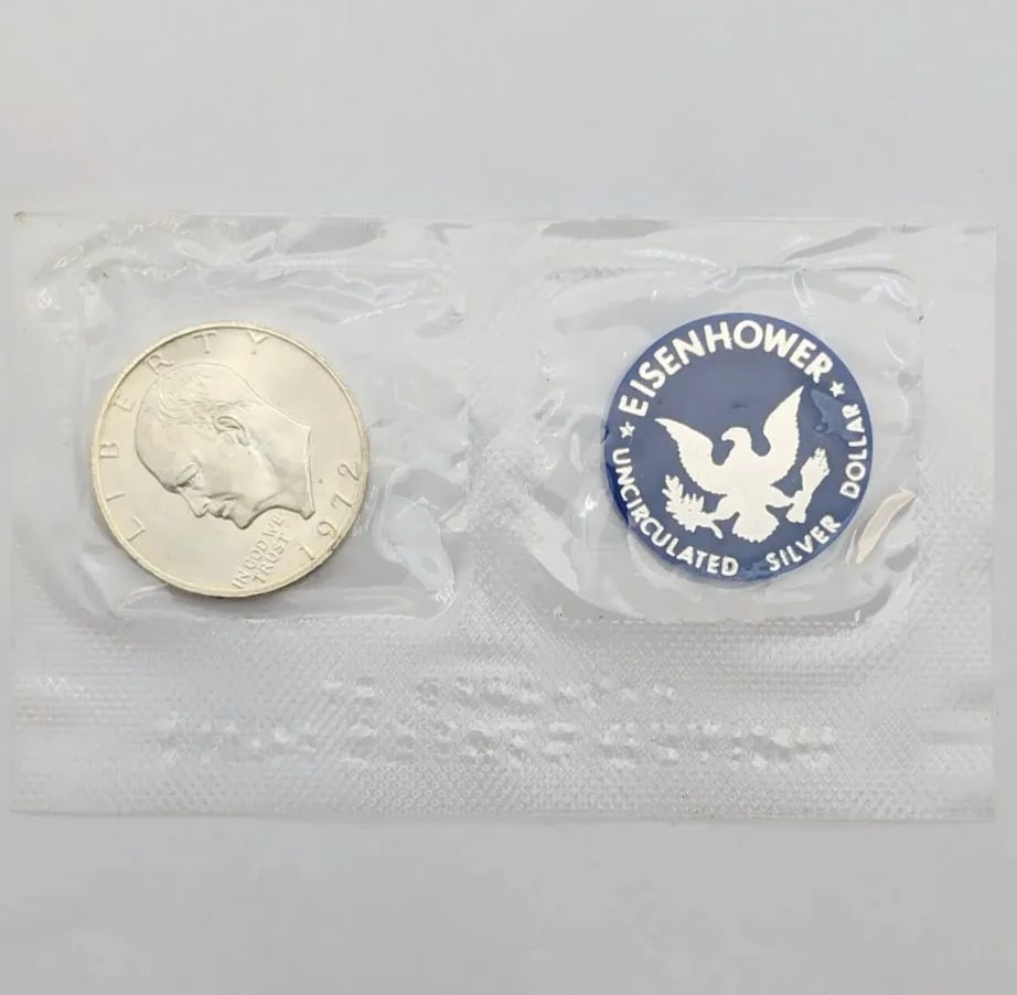 1972-S Eisenhower " Ike" Uncirculated Silver Dollar: _