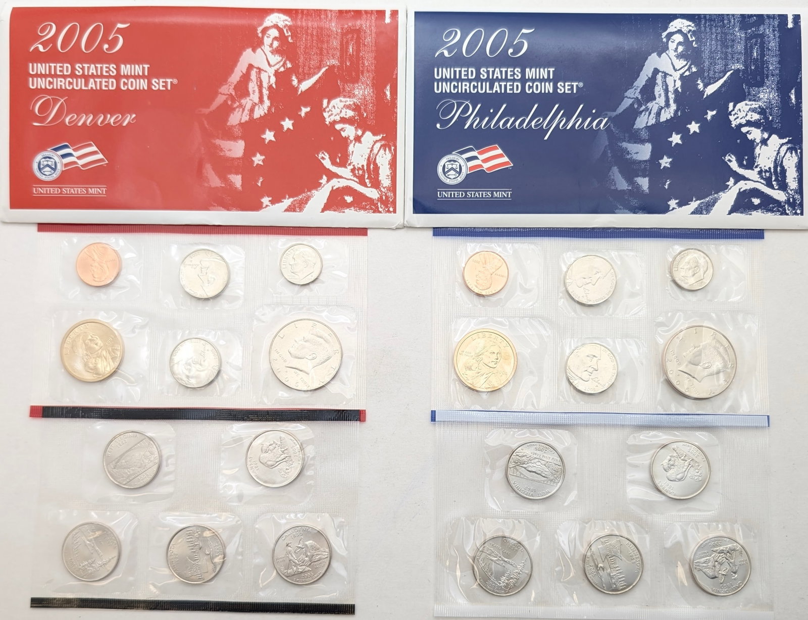 2005 P&D US Mint Uncirculated Coin Set (1 of 2)