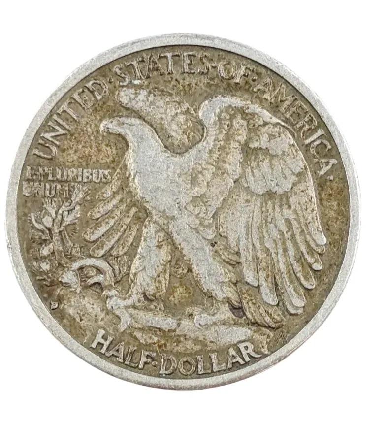 1944-D Silver Walking Liberty Half Dollar - 2
