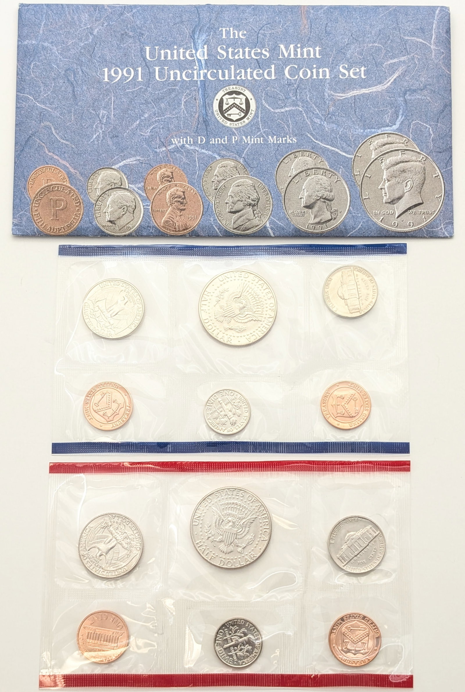 1991 US Mint Uncirculated Coin Set - 2