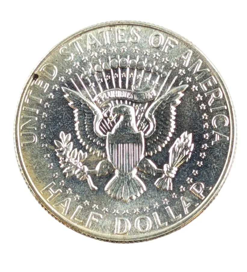 1966 Uncirculated Silver John F Kennedy Half Dollar (40%) - 2