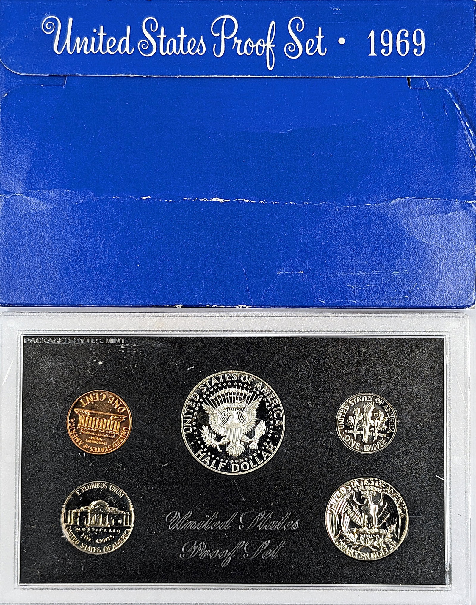 1969 US Proof Set w/ Silver JFK Half - 2