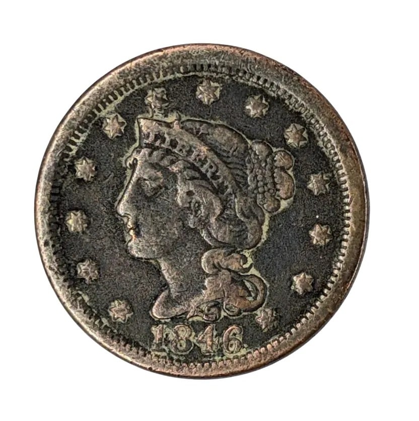 1846 Large Cent- Full Liberty (1 of 2)
