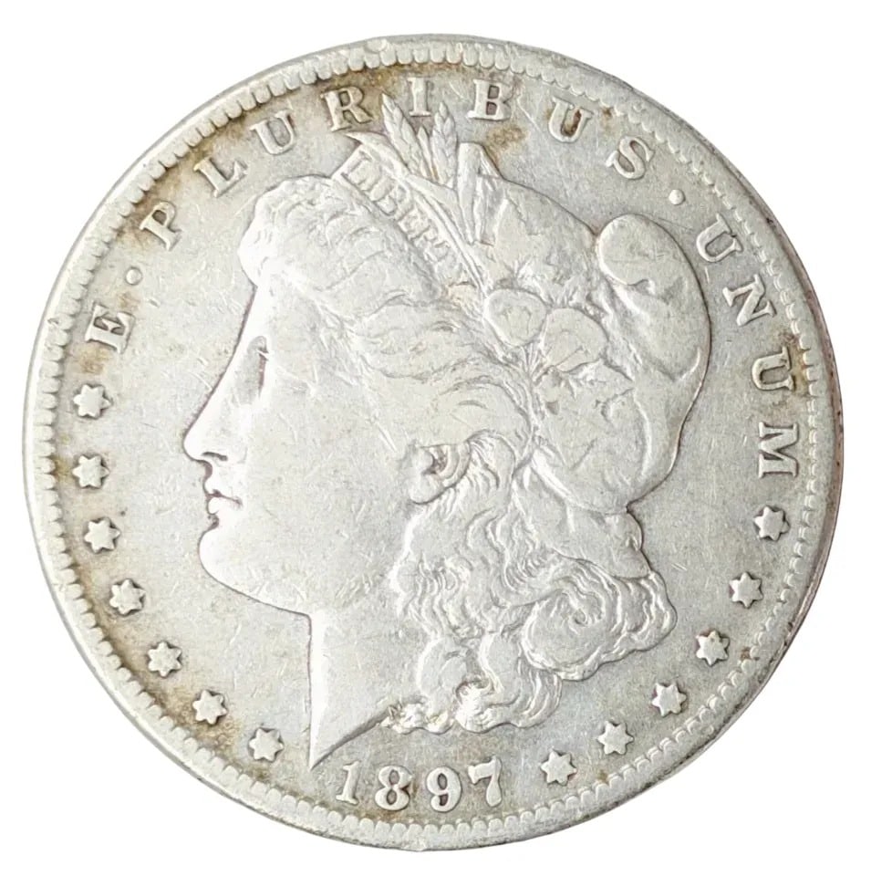 1897-S Morgan Silver Dollar: _