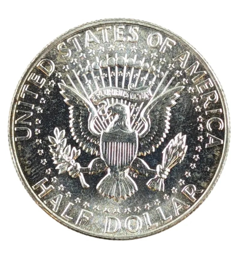 1965 Uncirculated Silver John F Kennedy Half Dollar (40%) - 2