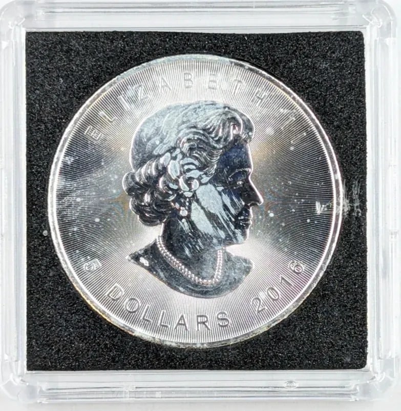 1 Ounce Fine .999 Silver Round- 2016 Canadian Maple: _