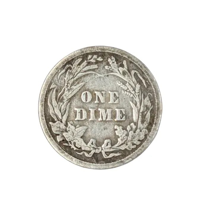 1906 Silver Barber Dime - 2