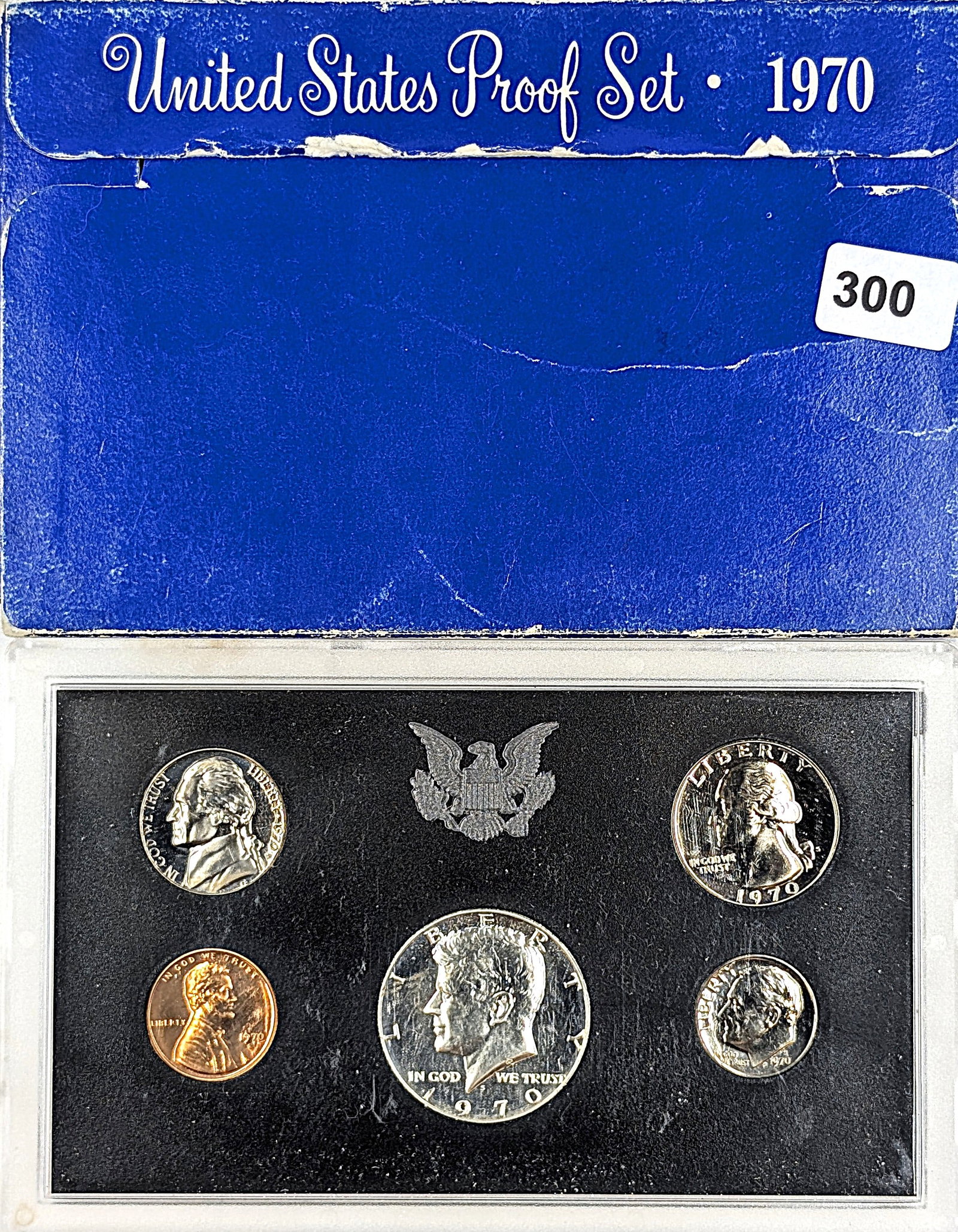 1970 US Proof Set w/ Silver JFK Half: _