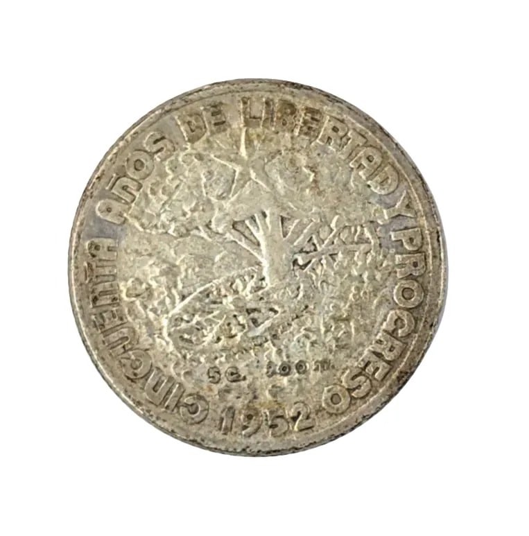 1952 Silver Cuban 20 Centavos - 2
