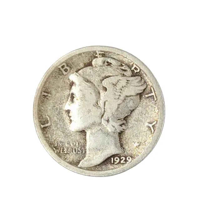1929-S Silver Mercury Dime: _