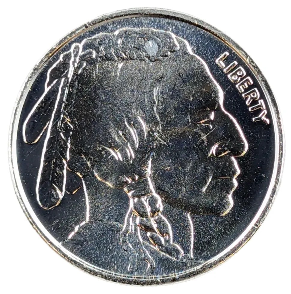 1 Ounce Fine .999 Silver Round- Buffalo: _